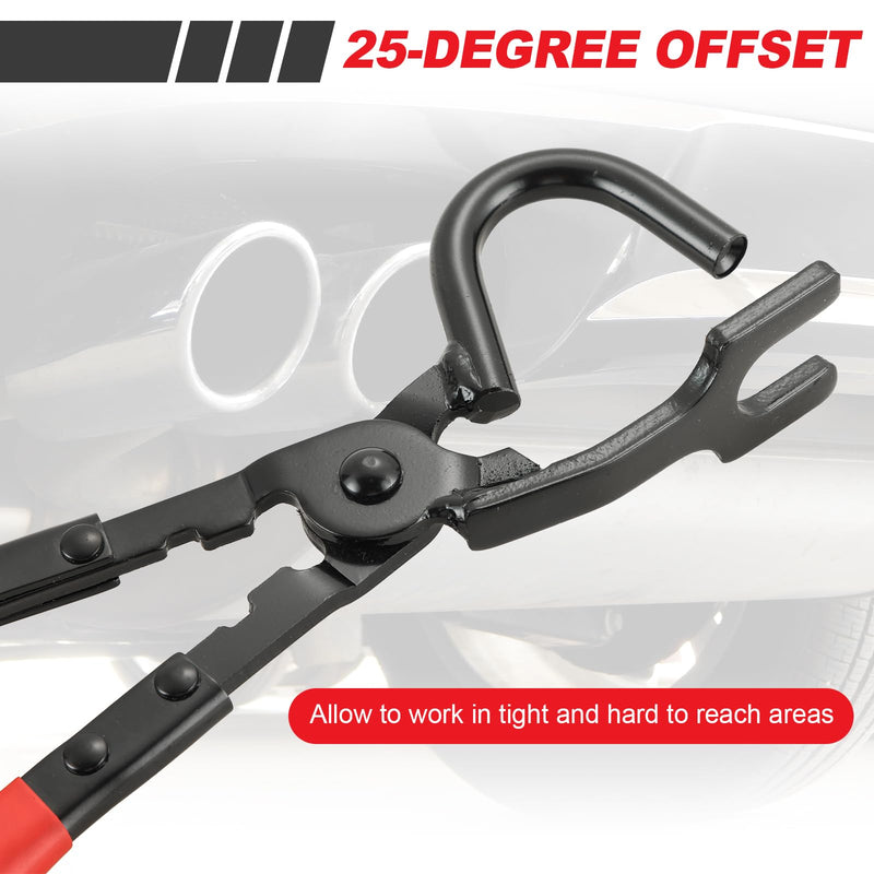 DASBET Exhaust Hanger Removal Tool, Exhaust Hanger and Rubber Bracket Separation Exhaust Pliers Compatible with All Exhaust Rubber Hangers Exhaust Hanger Brackets Rubber Hanger Support Removal Tool