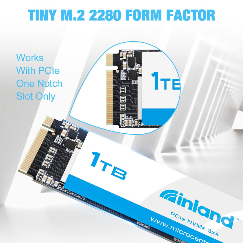 INLAND TN320 1TB NVMe M.2 PCIe Gen3x4 2280 Internal Solid State Drive SSD - Up to 2000 MB/s, 3D NAND, Storage and Memory for Laptop & PC Desktop 1 TB