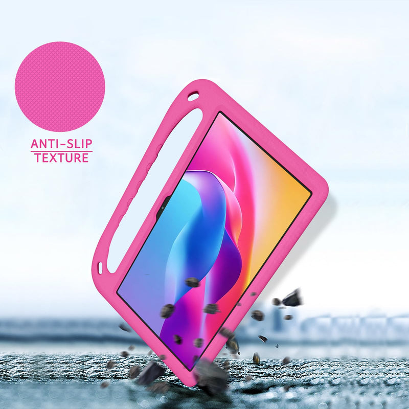 ATOOZ Kids Case for TCL TAB 10 Gen 4 10.1 inch 2026 (Rose) | Shockproof Cover, EVA Foam, Built-in Handle Stand, Easy Carrying, Hands-Free Viewing Rose