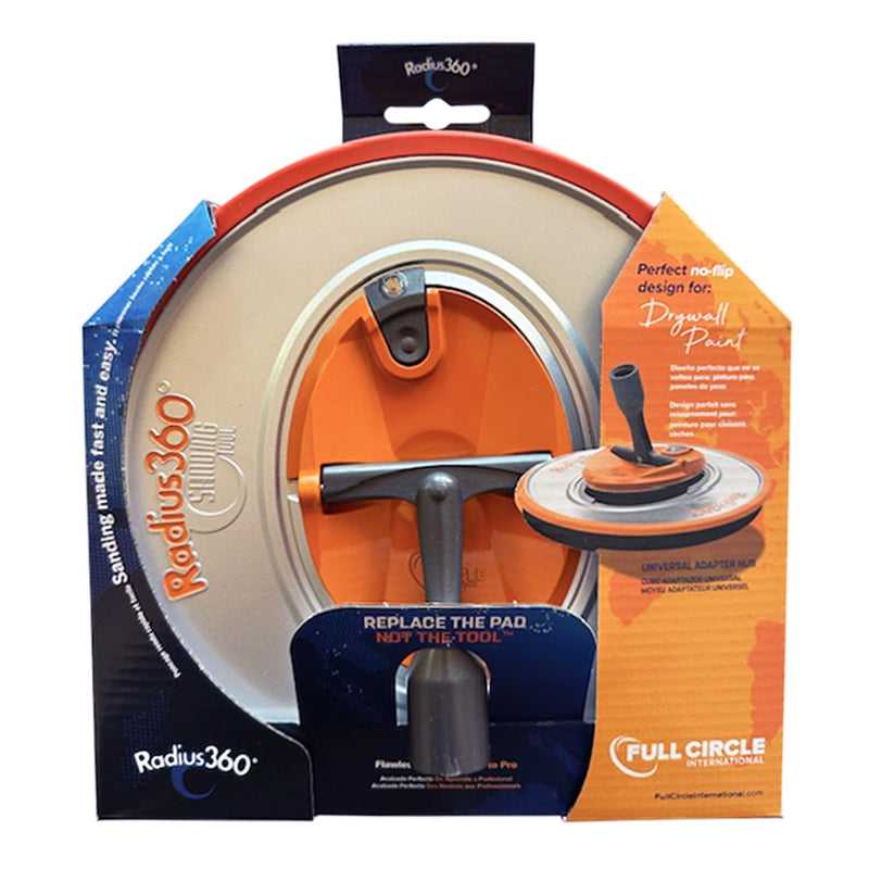 Full Circle International Inc. R360 Radius360 Sanding Tool with Interchangeable Center Hub 9-Inch Round