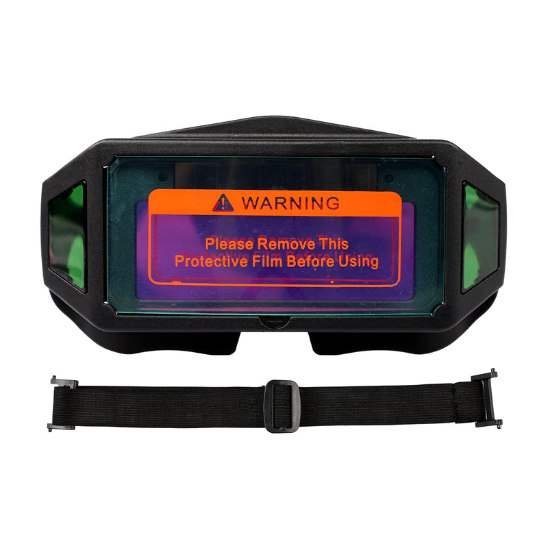 Panoramic View Welding Glasses True Color Auto Darkening Welding Goggles Welder Safety Eye Protection Mask Helmet Accessories Black