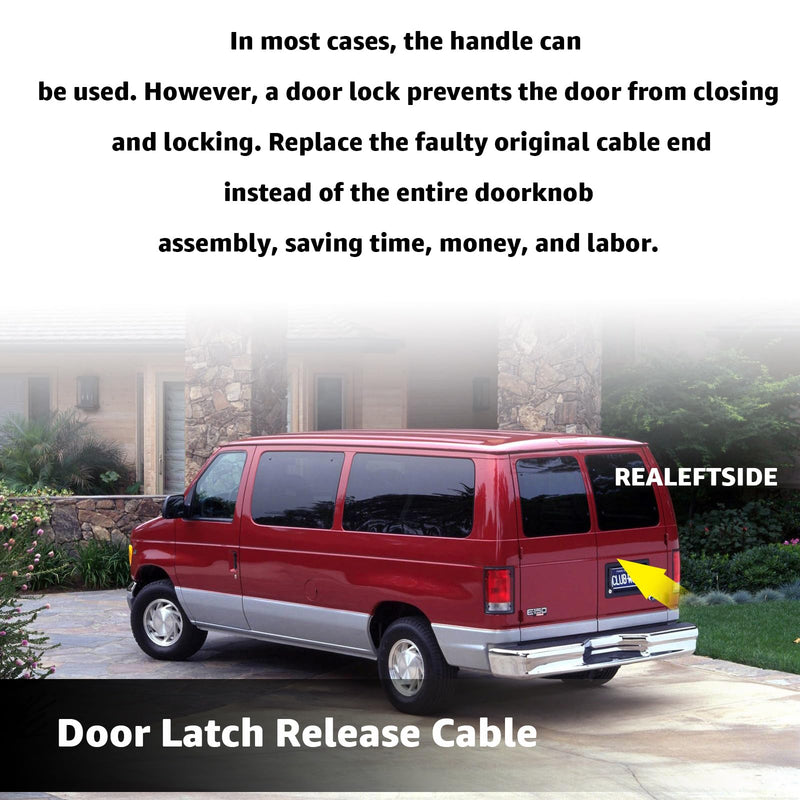 2 Packs of Aftermarket Tailgate Cable for 1997-2002 Expedition Replaces F2UZ-15264A65-B F2UZ15264A65B Rear Door Latch Cable
