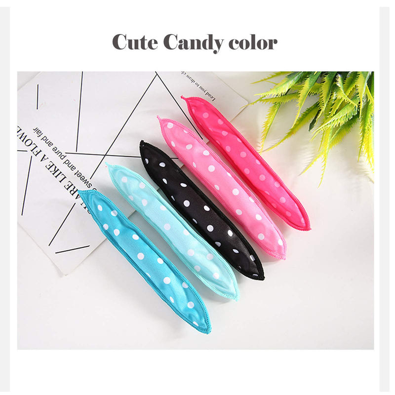 Alldo 24Pcs No Heat Hair Curlers - Sponge Rollers, Wave Formers for Long Short Hair - Sleep in Curlers - DIY Hair Tools - Pillow Soft Curls (6 Color*4 Pcs)