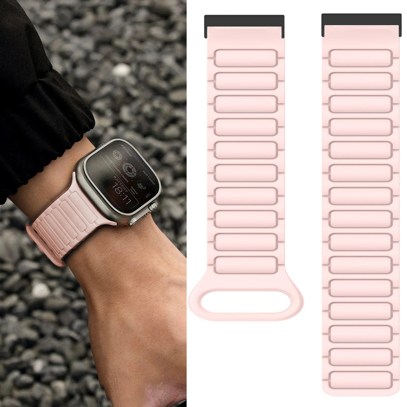 Lamshaw Compatible for iTech Fusion 3 Bands, 20mm, 22mm, 24mm Quick Release Silicone Sport Strap Watchband Compatible for iTech Fusion 3, Bold 3, Elite 3 Smart Watch Pink 24mm size band