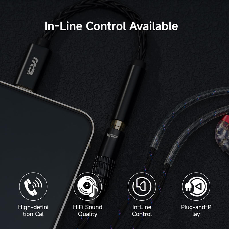 USB C to 3.5mm Audio Adapter, USB C to Aux with CX31993 DAC Chip | High Res 32bit/384kHz 3.5mm to USB C, 10000+ Times Bending, with Apple iPhone 17 16 15 Samsung Galaxy S25 S24 S23 S22 S21 Type C to 3.5mm