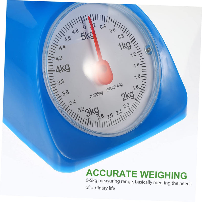 Zerodeko Kitchen Scale with Tray 5Kg Analog Mechanical Food Scale for Baking and Cooking Precise Grams and Ounces Measurement