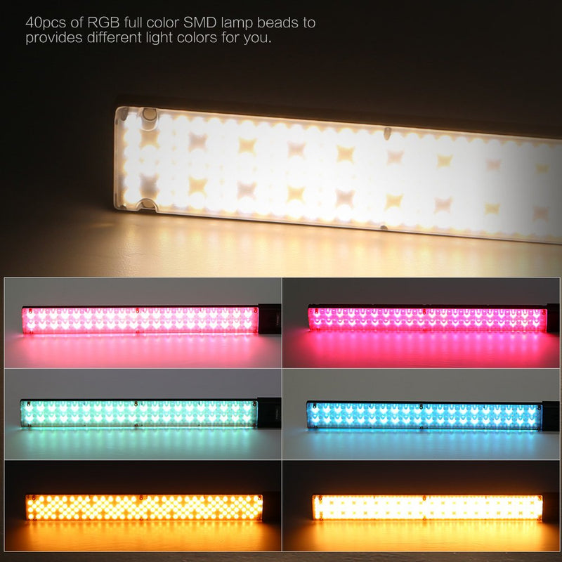 YONGNUO YN360 LED Video Light, RGB Colorful Professional Photo Ice Light, with Adjustable Color Temperature 3200K-5600K