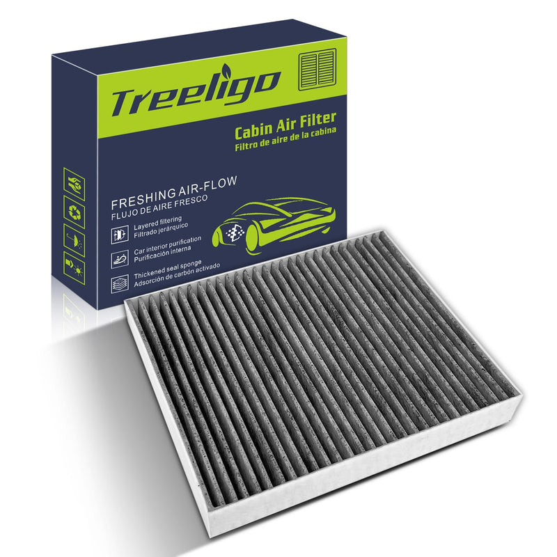CF10374 Cabin Air Filter Compatible with Toyota Tacoma (2005-2023), Dodge Dart (2013-2016), Pontiac Vibe (2003-2008), Car Passenger Compartment Air Filter with Activated Carbon CF10374