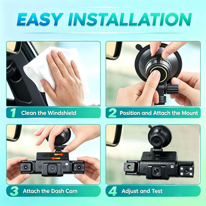 Dash Cam Suction Cup Mount Replacement | Easy to install