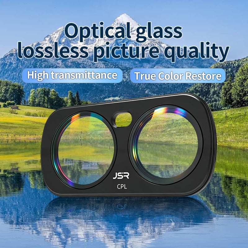 Coyktonty Filter Kit for Insta360 Luna Ultra Accessories,HD Optical Glass, Multi-Coated, Aluminum Frames (Star+CPL+ND8+ND16+ND32+ND64+Night+Black 1/4) STAR+CPL+ND8+ND16+ND32+ND64+NIGHT+Black 1/4