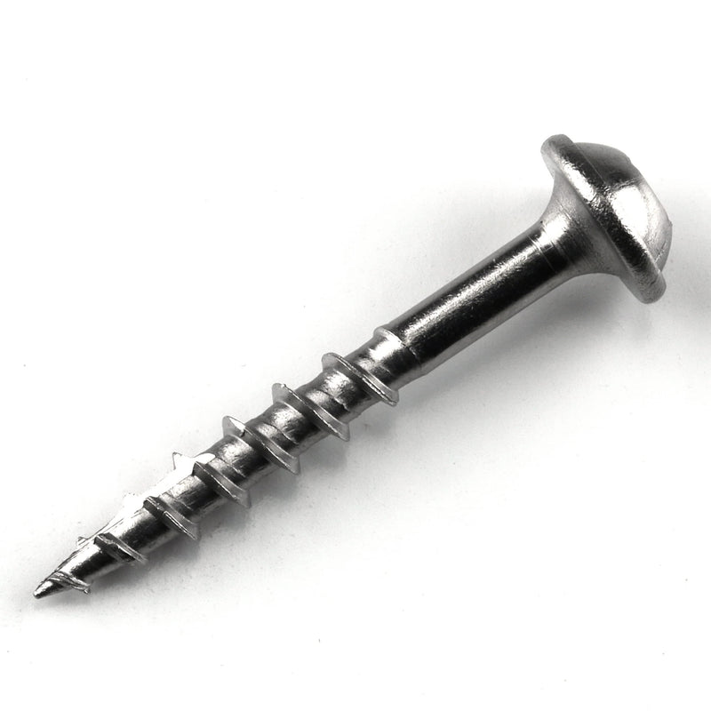 Kreg Stainless Steel Pocket Hole Screws - SML-C125S5-100 - 1-1/4-Inch - Coarse Thread - Maxi-Loc Head - Outdoor - 100 Count