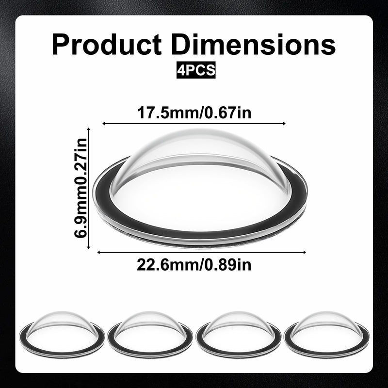 4 PCS Car Camera Lens Protector, Car Camera Protective Cover, 360° All-Round Protection Anti-Scratch Clear Weatherproof Cars Backup Cameras with Most Vehicle Cameras, Anti-Rain