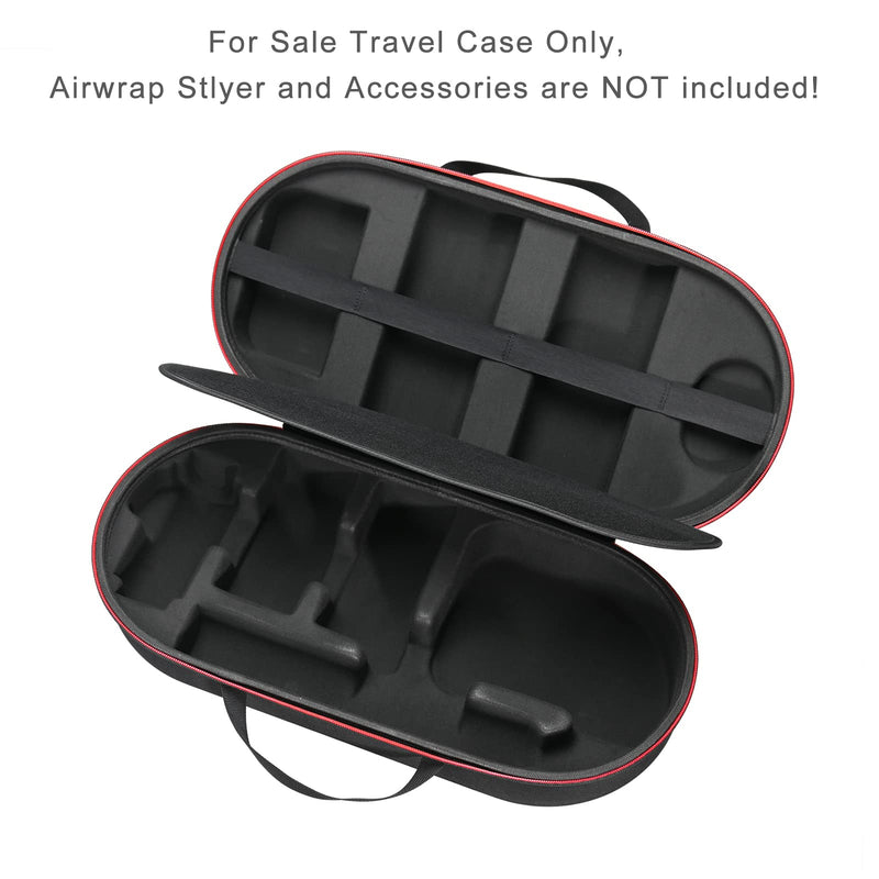 RLSOCO Hard Case for Dyson Airwrap Multi-Styler and Dryer Complete & Complete Long HS05,HS01,HS08 - Fits for 4Pcs Long Barrels or Short Barrels (Case only,Hair Styler is not Included) Black