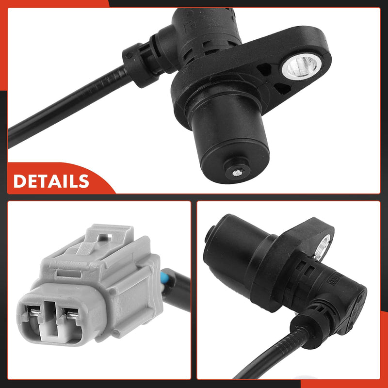 A-Premium ABS Wheel Speed Sensor Compatible with Toyota & Lexus Models - Camry 2006-2011, ES350 2007-2011 Sedan - Front Driver and Passenger Side, Replace# 89543-33080, 89542-33090