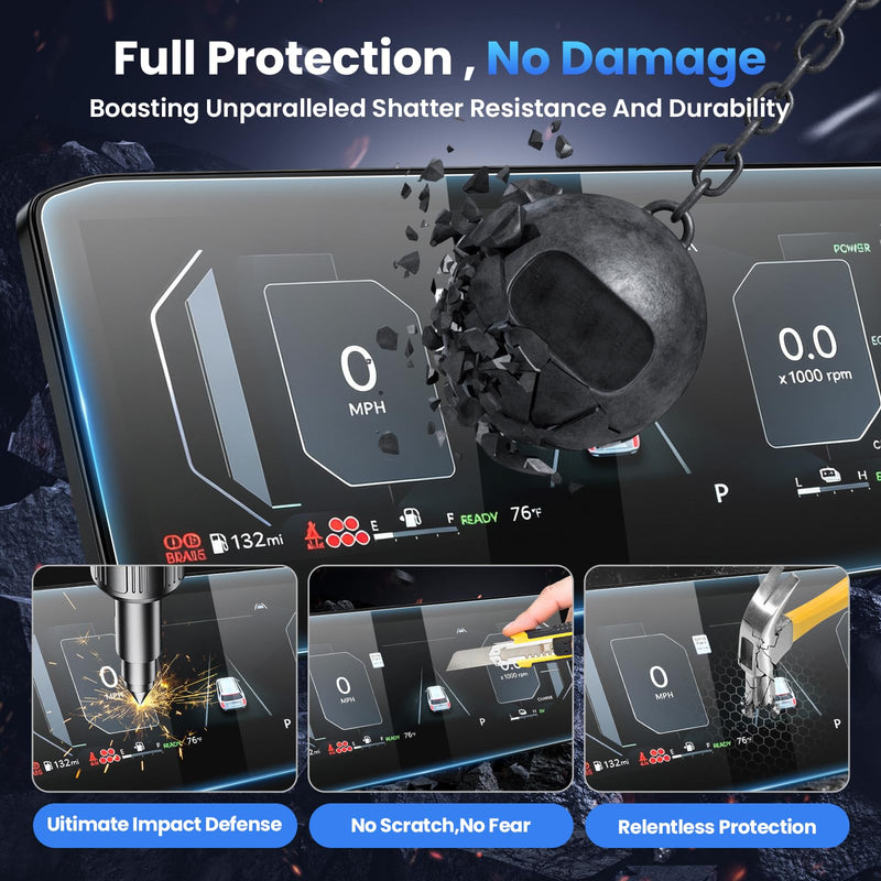 Karltys Screen Protector for 2026 2027 Kia Telluride X-PRO/SX-Prestige/AWD, 12.3 inch 9H Tempered Glass HD Navigation Screen Cover for Kia Kia Telluride Touchscreen Film [Anti-Glare & No Fingerprint]