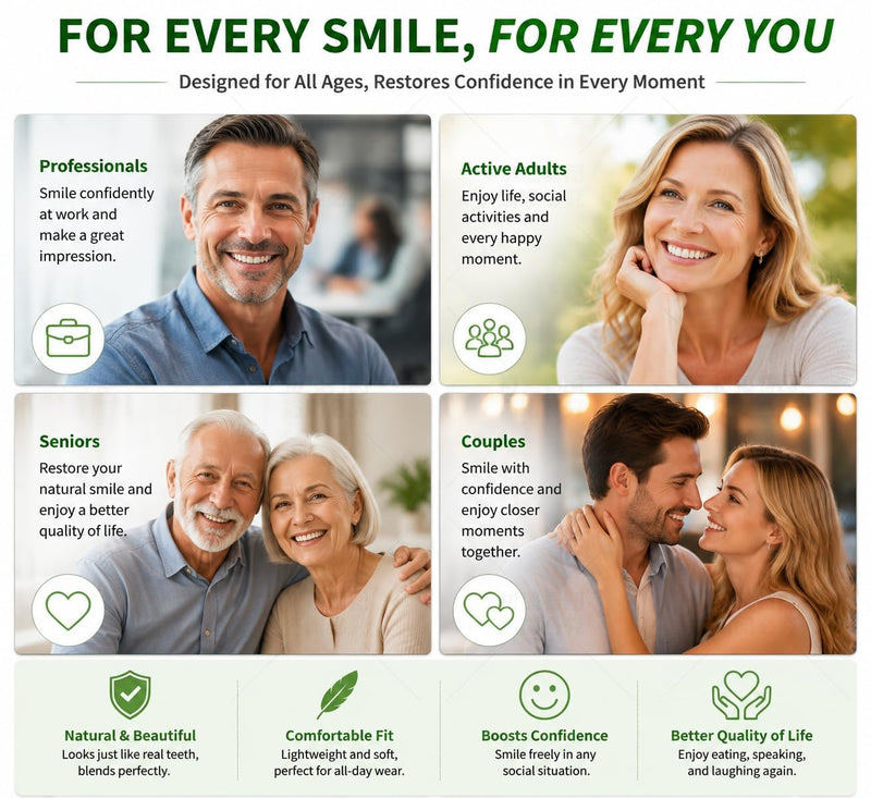 dentures kit DIY,making partial dentures and full Denture Kit ， Simple and convenient-RP01 (all-natural) all-natural