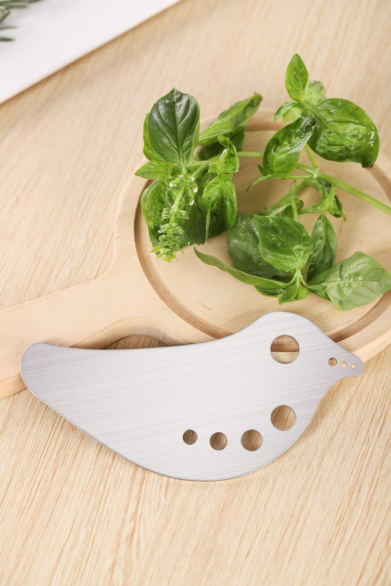 Herb Stripper Stainless Steel, Kitchen Herb Leaf Stripping Tool, Vegetable Stem Remover for Kale, Chard, Collard Greens, parsley, Thyme, Basil, Rosemary