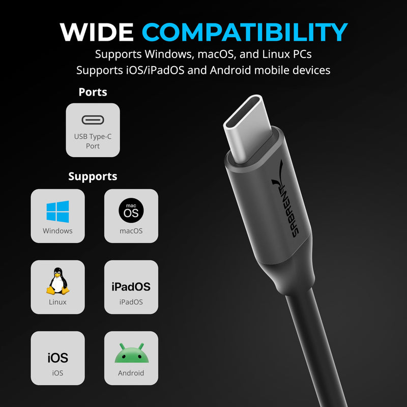 SABRENT USB Type-C to 3.5mm Audio Adapter with 100W PD, USB C External Sound Card for Headset Microphone Speakers Stereo Output 24-bit 96KHz Compatible with Laptop Tablet Smartphone (AU-PACM) USB-C Audio Adapter + 100W PD