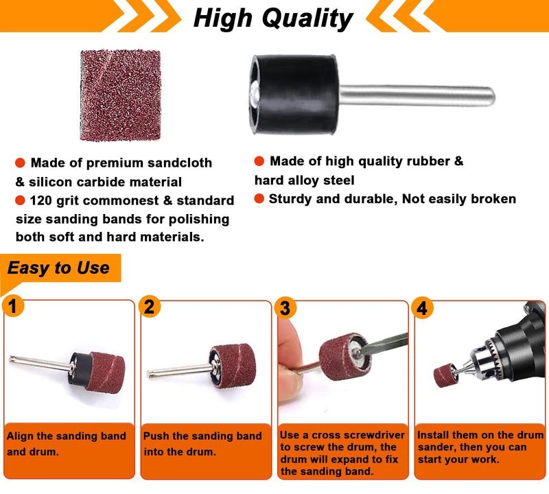 Tungsten Carbide Burr Set 1/8" Shank，Die Grinder Bits with Sanding Drums and Grinding Stone Set, 194Pcs Pratical Sanding Bits Kit Compatible with Dremel Rotary Tool 194 Pcs
