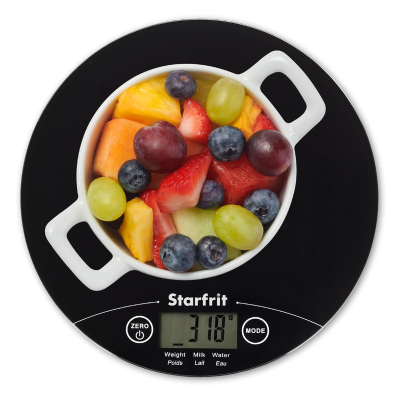 Starfrit Digital Kitchen Scale - 5kg/11lb - Precision Baking Imperial to Metric - Measures Liquid Volume