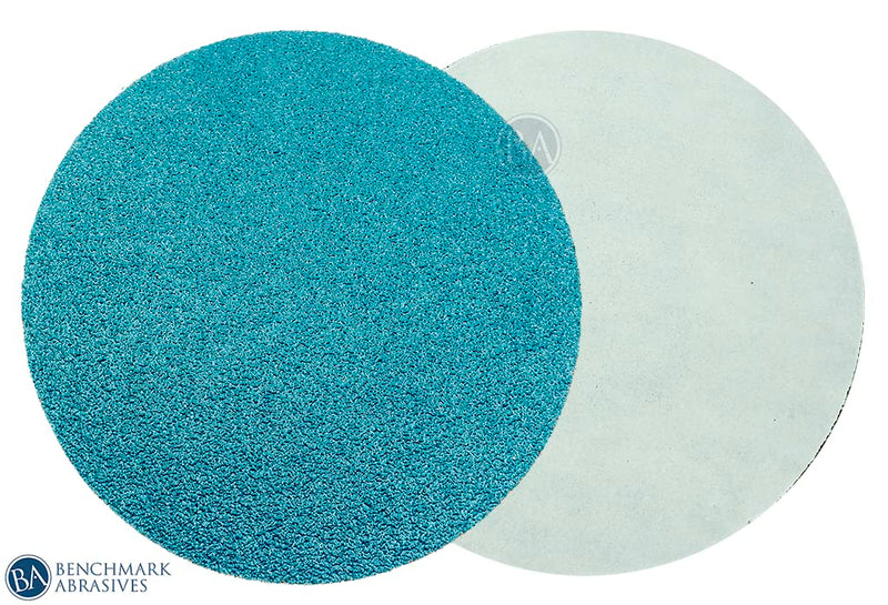Benchmark Abrasives PSA No Hole 8 Inch Sanding Discs with Zirconia Grains Automotive Orbital Sander Sandpaper - 8 Inch Sanding Disc Self Stick Adhesive Back - Surface Blending (10 Pack), 60 Grit
