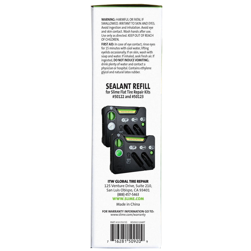 Slime 10179 Flat Tire Repair Kit (Sealant Refill) All in one refill