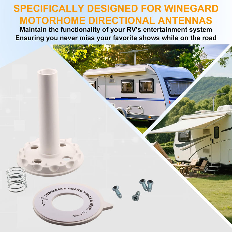 Malae RP-6300 RV Antenna Crank Handle for Winegard RV Antennae Directional Replacement Parts White，Antenna Parts Compatible with Winegard RV-3095 Sensar III Batwing Amplified RV TV Antennae