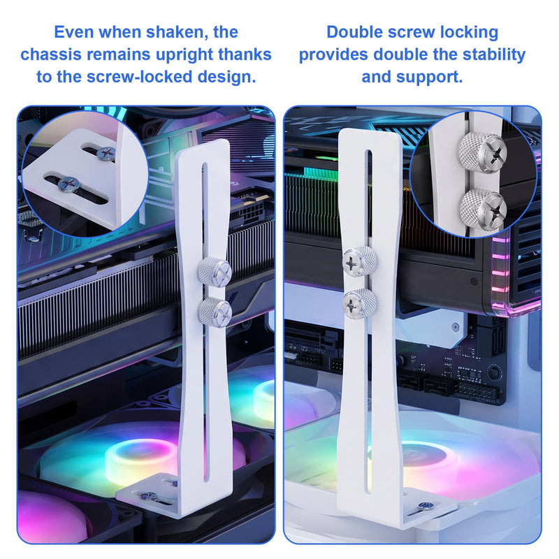 GPU Anti Sag Bracket, Graphics Card Support | Adjustable Gpu Support Bracket, Supprt 12cm and 14cm Fans (0.24 to 4.92 Inch)