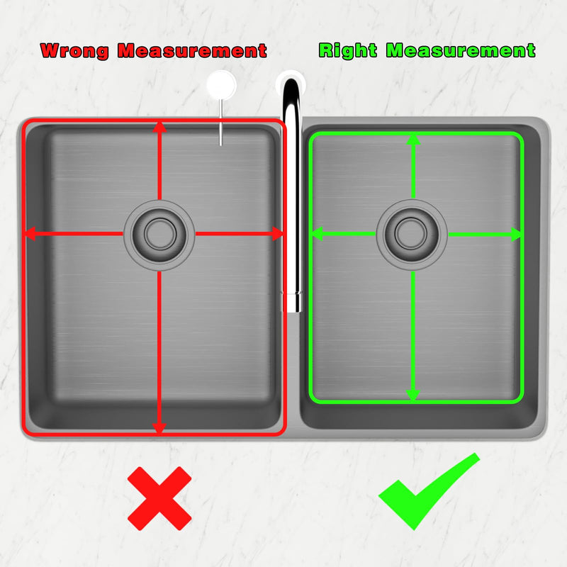Sink Bottom Grid Kitchen Universal Sink Grate, 304 Stainless Steel Sink Rack Protector with Rear Drain 13.2" X 11.6" 13.2"L X 11.6"W 1 PACK