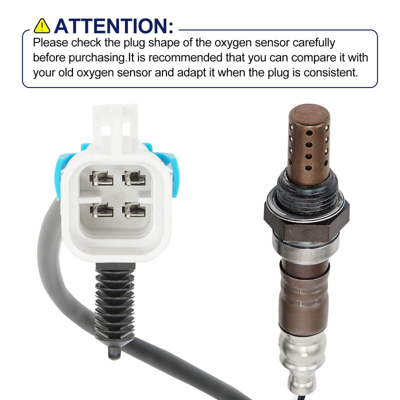 O2 Oxygen Sensor 234-4668 Upstream Downstream - Replacement for Chevy Avalanche Cobalt Equinox HHR Impala Malibu Silverado 1500 2500 HD 3500 HD Suburban Tahoe GMC Sierra 1500 Yukon 5.3L 2PCS