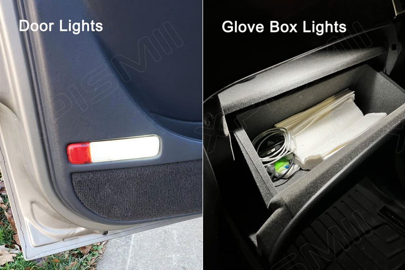 12 Piece 6000K White Interior LED Light Kit Package Replacement for Chevy Chevrolet Silverado/GMC Sierra 1999 2000 2001 2002 2003 2004 2005 2006, with Placement Diagram and Install Tool