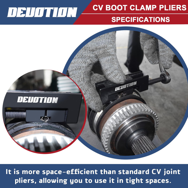 CV Boot Clamp Pliers for Drive Shaft Axle Clamping - Single Ear Hose Tool Compatible with Toyota Lexus OEM 09521-24010 1PC