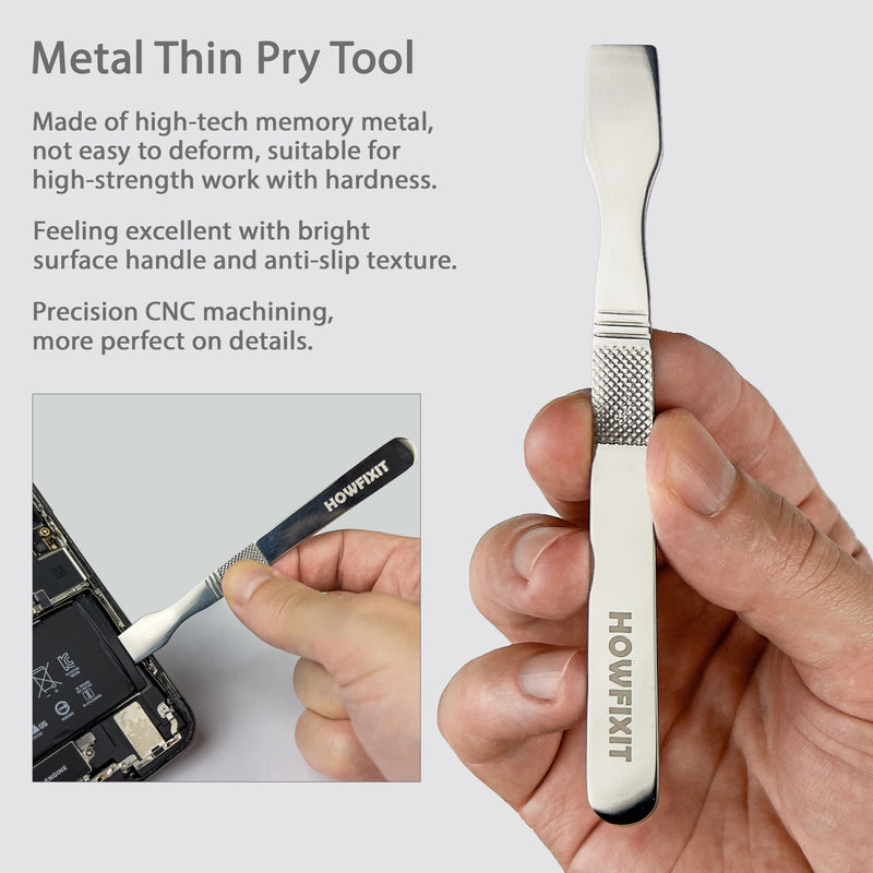 Opening Pry Tools Kit with ESD Spudgers, Anti-Static Brush, Metal Spudger for Disassembling and Repair Laptop, Game Console, Computer 12-in-1