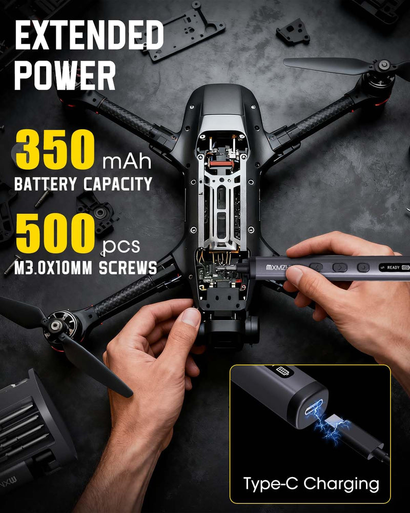 3.7V Mini Electric Screwdriver 78-in-1, Max 0.5N.m,Precision Screwdriver Set with 72 Magnetic Bits,5/32" Hex, Magnetic Storage, Repair Tool Kit forElectronics Computer, Phone, Glasses, Watch