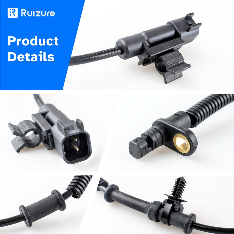 Rear Wheel Speed ABS Sensor Left and Right fit for 2008 2009 2010 2011 Chrysler Town & Country, Dodge Grand Caravan, VW Routan, Driver Passenger Side, ALS2008, 2pcs