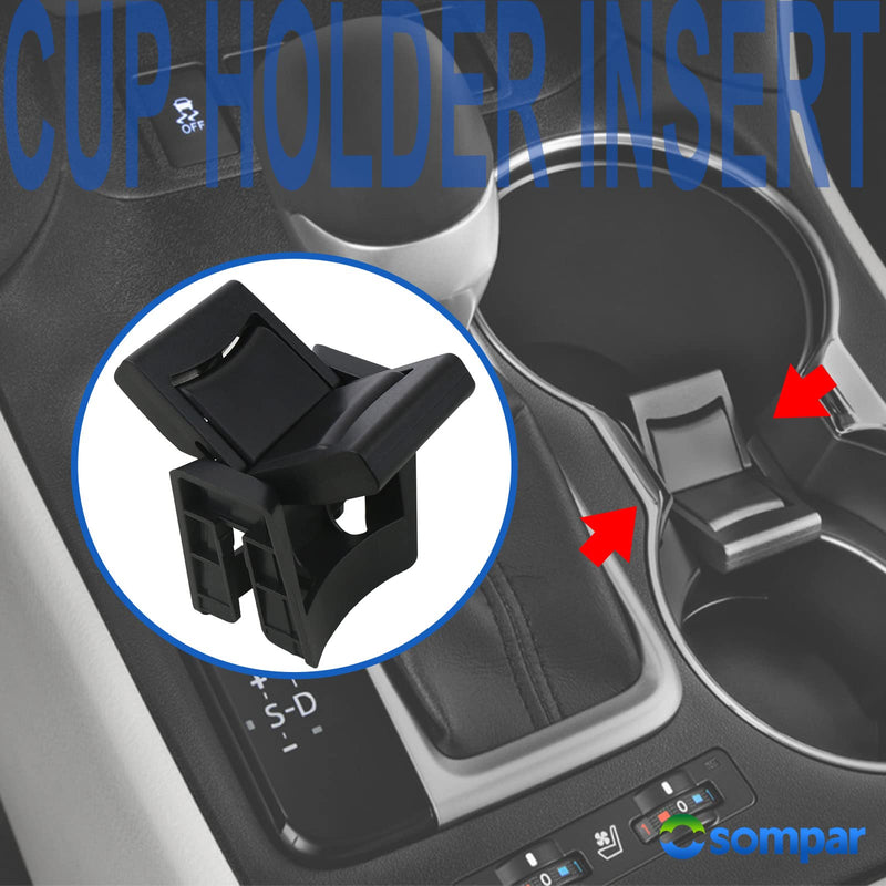 Cup Holder Insert Divider Compatible with 2014-2019 Toyota Highlander Replaces 55618-0E170-C0 Regular style