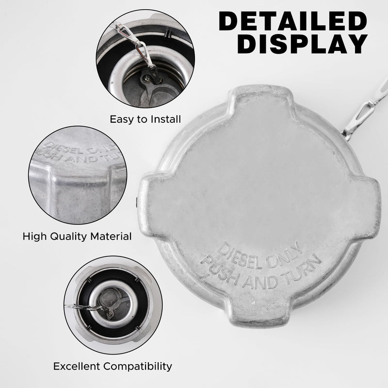Freightliner Truck Fuel Tank cap Gas Cap 3 In 1/4 Turn Fit For Cascadia Columbia Century Coronado1996-2022 Freightliner 108SD 114SD 122SD Argosy 0337017002 03-37017-002 572.1018, 600149, (3In) 3In