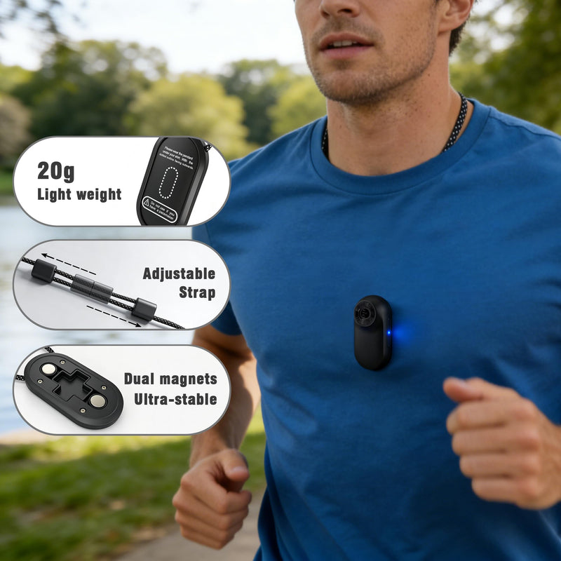 Mini Body Camera with Audio and Video Recording for Snorkeling(Black)
