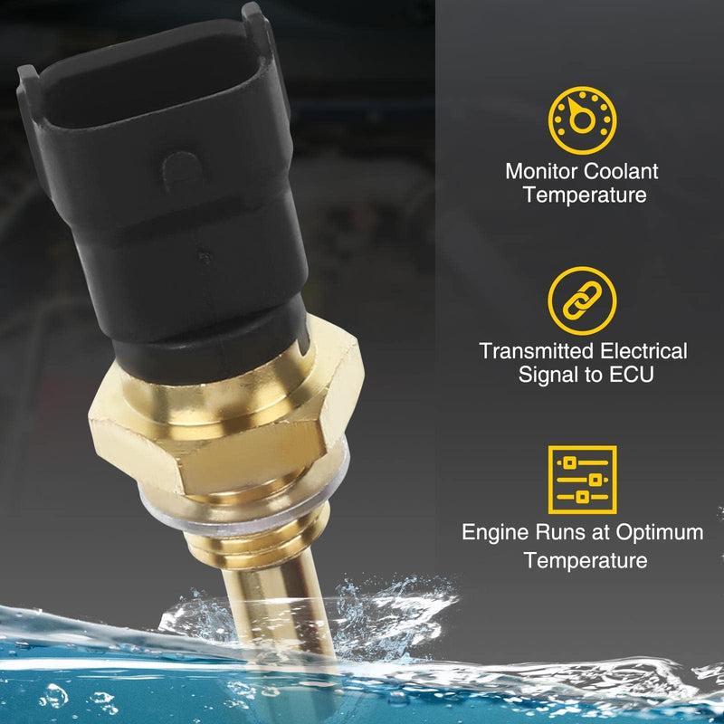 A-Premium Engine Coolant Temperature Sensor Compatible with Polaris Ranger 500 570 700 800 900 RZR 570 800 900 Sportsman 450 570 700