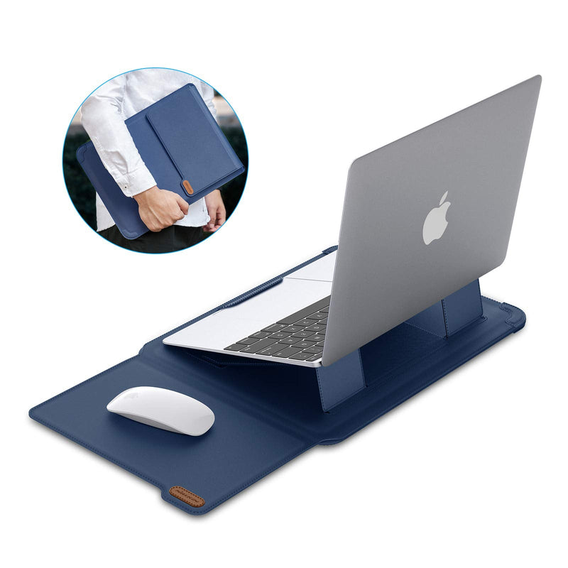 Nillkin Laptop Sleeve 15.6 inch,MacBook Air Sleeve Case with Laptop Stand and Mouse Pad,2 Stand Modes,Slim Protective Cover for MacBook Air M4,Air 15,Samsung/HP/Dell/Asus 15-16 Inch Notebook,Blue Blue