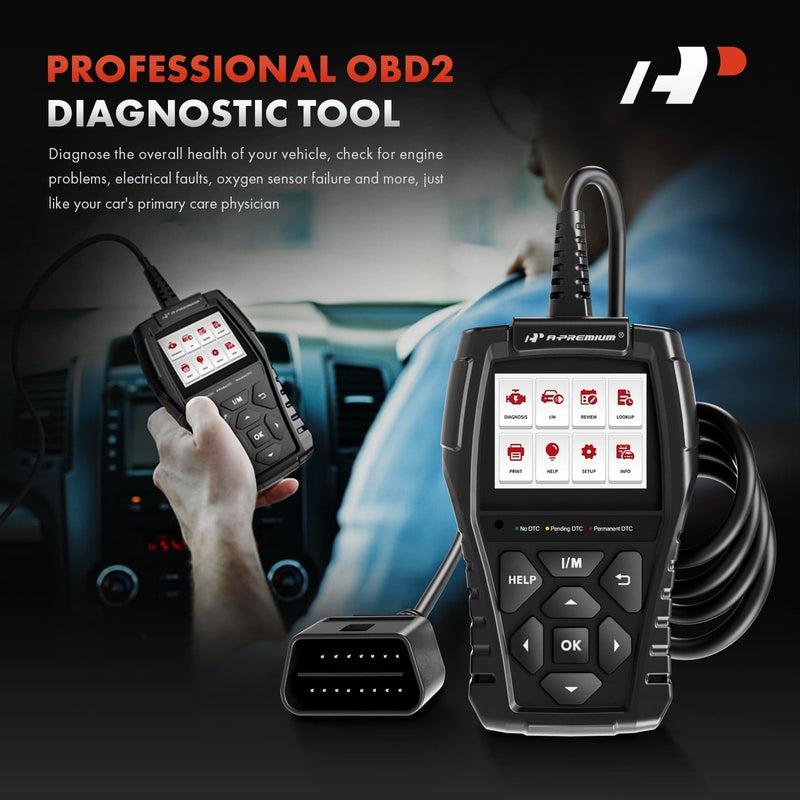 A-Premium AD200 Professional OBD2 Scanner Car Diagnostic Tool, OBDII EOBD Code Reader, Enhanced Check Car Engine Light Diagnostic Scan Tool, Upgraded Fault Code Scanner for All Vehicles from 1996 Upgraded Scan Tool AD200