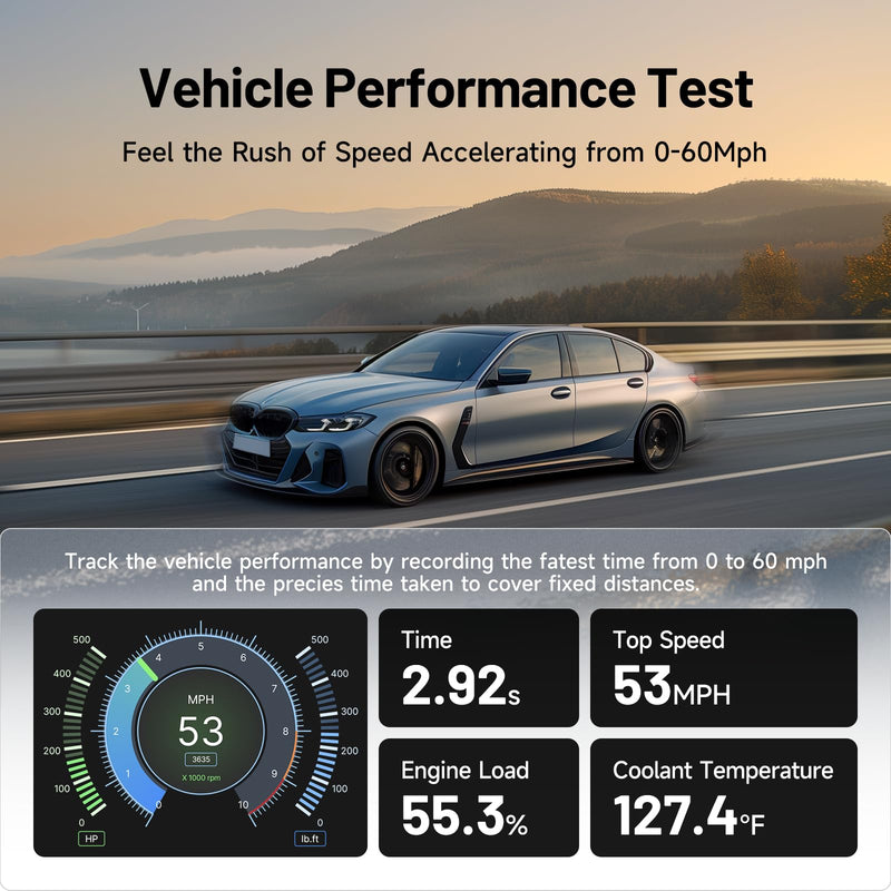 TOPDON Carpal OBD2 Scanner Bluetooth - Scanner for Car, All System Diagnostic Tool for iOS & Android, Vehicle Health Check, 6 Maintenance Services, Smog Check, Repair Guide, Performance Test