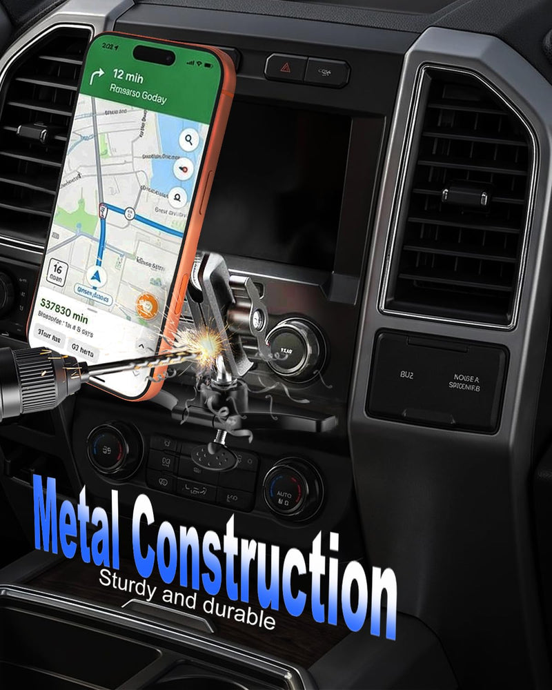 Magnetic CD Phone Holder for Your Car-360°Metal Arm/Strong Magnets | CD Player Car Phone Mount, Hands-Free CD Slot Cell Phone Cradle Fit for iPhone 17 Pro Max 16 15 14 13 12, 4-7'' Smartphone
