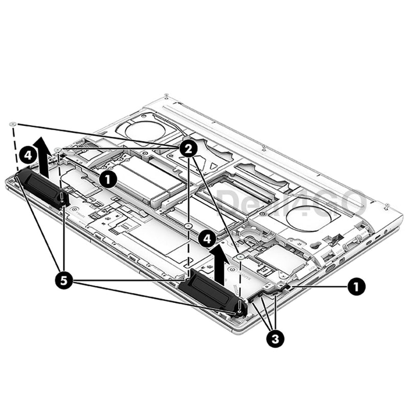 Deal4GO Internal Speaker kit Assembly N19218-001 Replacement for HP Zbook Fury 16 G9 G10 G11 i5 i7 i9 Mobile Workstation 2022