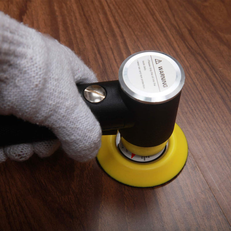 2" and 3" Random Orbital Air Mini Sander - 15,000 RPM Pneumatic Angle Sander, Dual Action Polisher