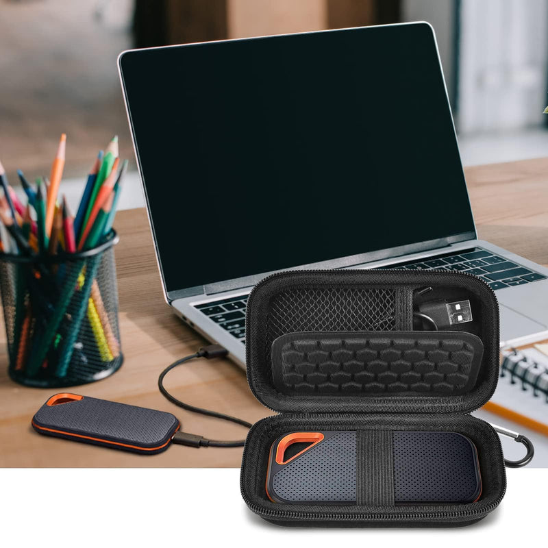 2 Hard Case for Sandisk 500GB/1TB/2TB/4TB and PRO 500GB/1TB/2TB/4TB Portable External SSD
