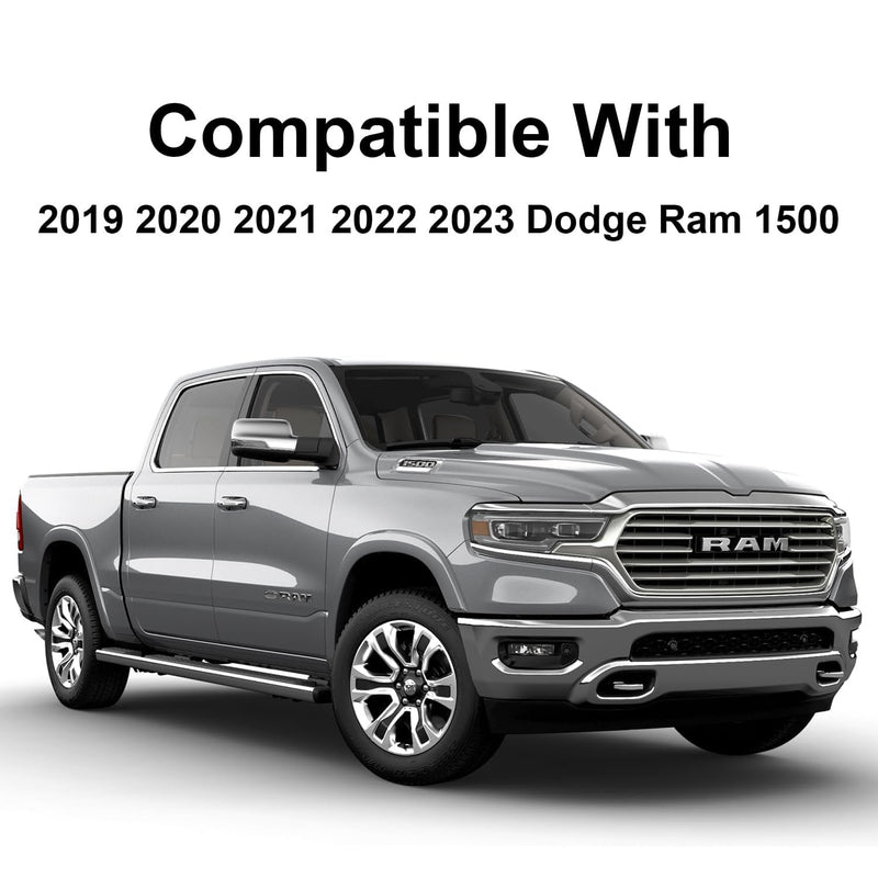 Driver Side Mirror Replacement for 2019-2025 Dodge Ram 1500 2500 with BSD Heated Left Side Mirror Glass Replacement w/o Auto Dimming Driver Side