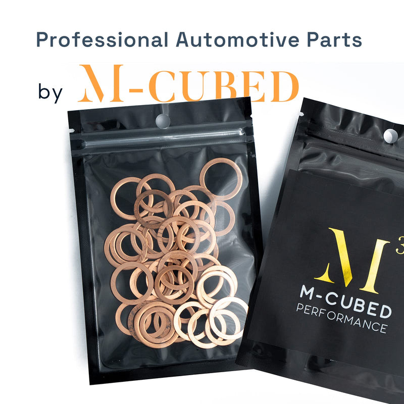 20Pcs M12 Oil Drain Plug Gasket, Copper Crush Washer, Seal Ring by KeeRoarin M12-20PCS