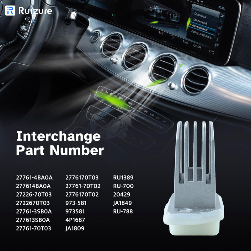 AC Blower Motor Resistor HVAC Heater A/C for 2008 2009 2010 2011 2012 2013 Nissan Rogue X-Trail Pathfinder Sentra Maxima NV1500 NV2500 NV3500, Infiniti QX60 QX4 Q45 G20 I30 27761-4BA0A