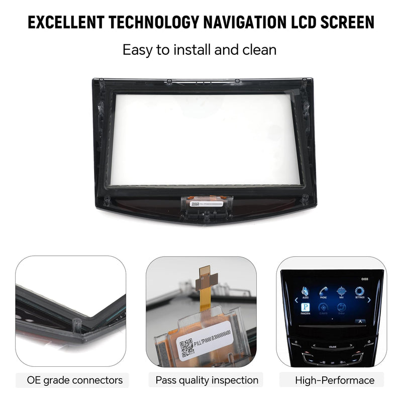 Upgraded CUE Touchscreen for 2013-2017 Cadillac ATS CTS SRX XTS Escalade CUE Touch Screen Replacement with Removal Tool Kit Replace 23243166, 20867045, 22912608